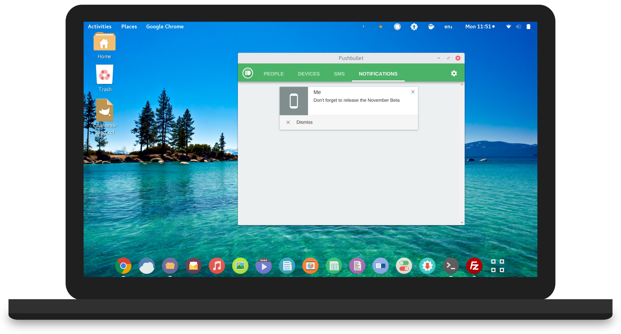 Apricity on a laptop